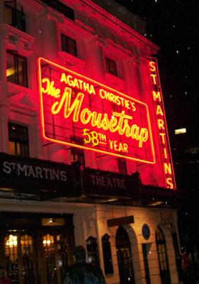 Theatre Marquee for The Mousetrap