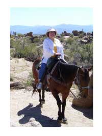 horseback riding in the Phoenix desert