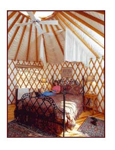 glamping in a "yurt" in North Carolina