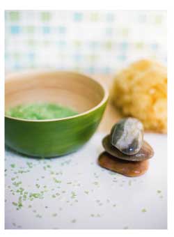 ingredients for a seaweed scrub